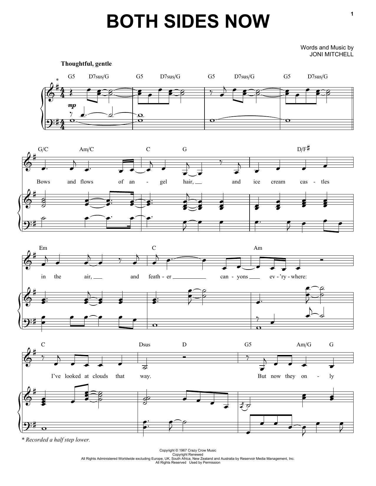 Download Emilia Clarke Both Sides Now (from CODA) Sheet Music