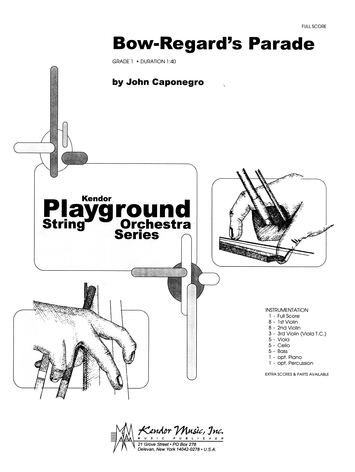 Download John Caponegro Bow-Regard's Parade - Full Score Sheet Music