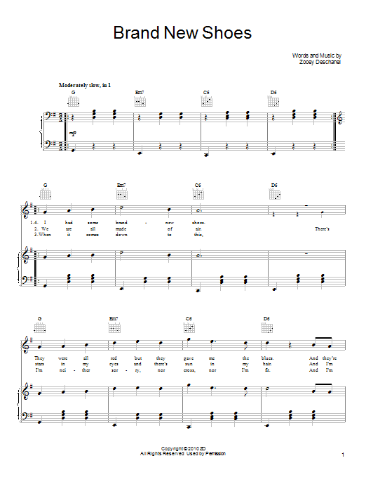 Download She & Him Brand New Shoes Sheet Music