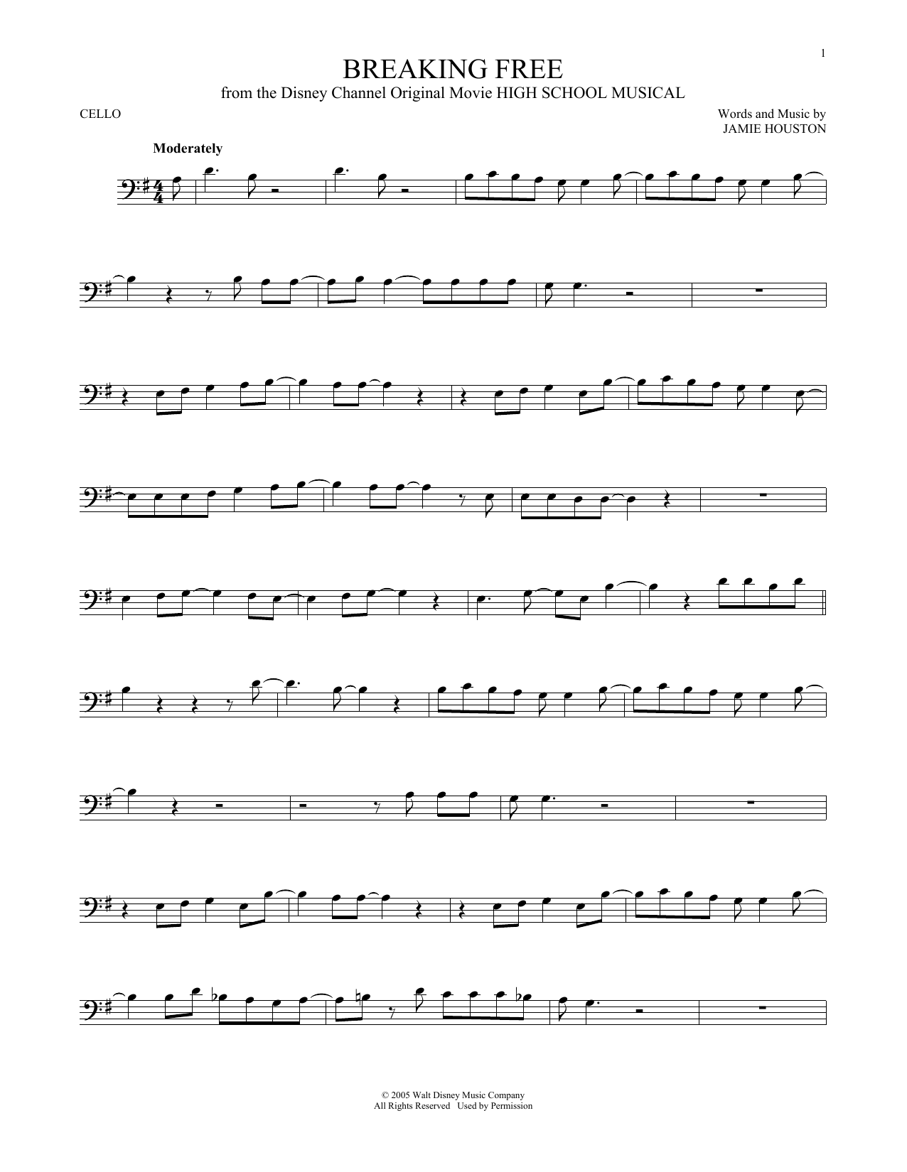 Download Zac Efron & Vanessa Anne Hudgens Breaking Free (from High School Musical Sheet Music