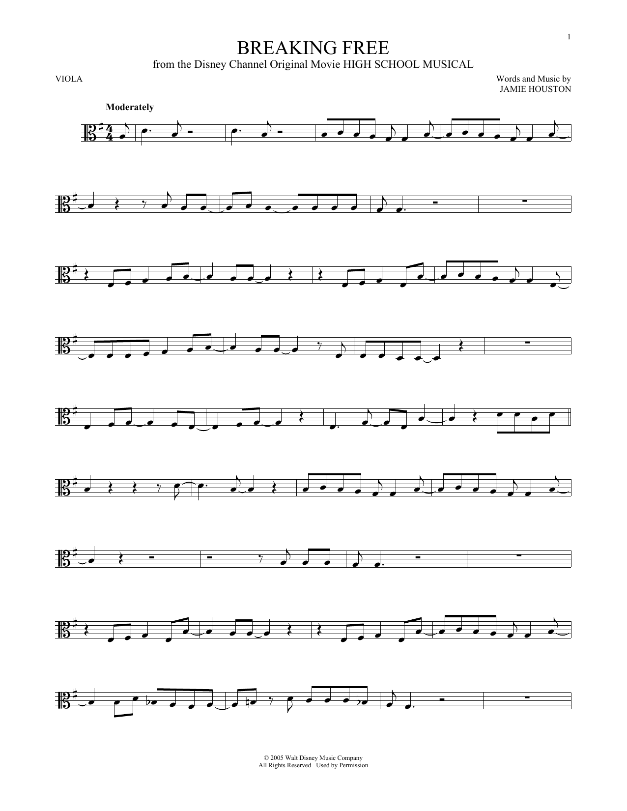 Download Zac Efron & Vanessa Anne Hudgens Breaking Free (from High School Musical Sheet Music