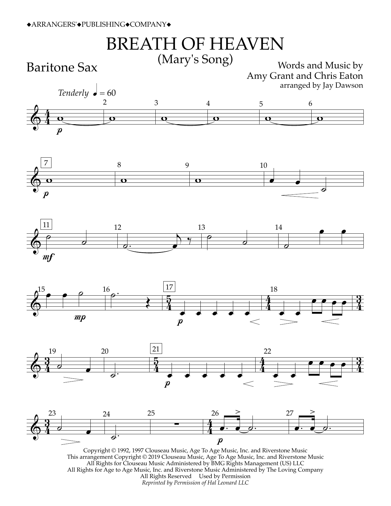 Download Amy Grant Breath of Heaven (Mary's Song) (arr. Ja Sheet Music