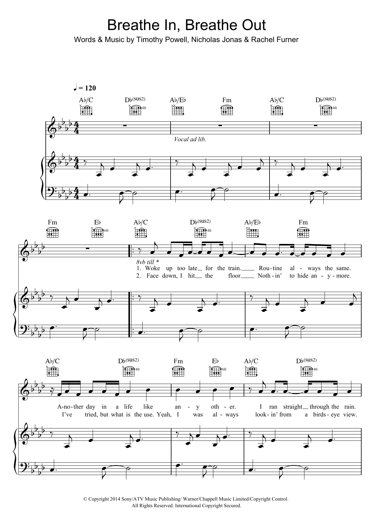 Download Tich Breathe In, Breathe Out Sheet Music
