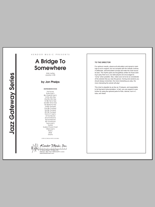 Download Phelps Bridge To Somewhere, A - Full Score Sheet Music