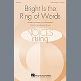 Download or print Bright Is The Ring Of Words Sheet Music Printable PDF 15-page score for Concert / arranged TTBB Choir SKU: 179242.