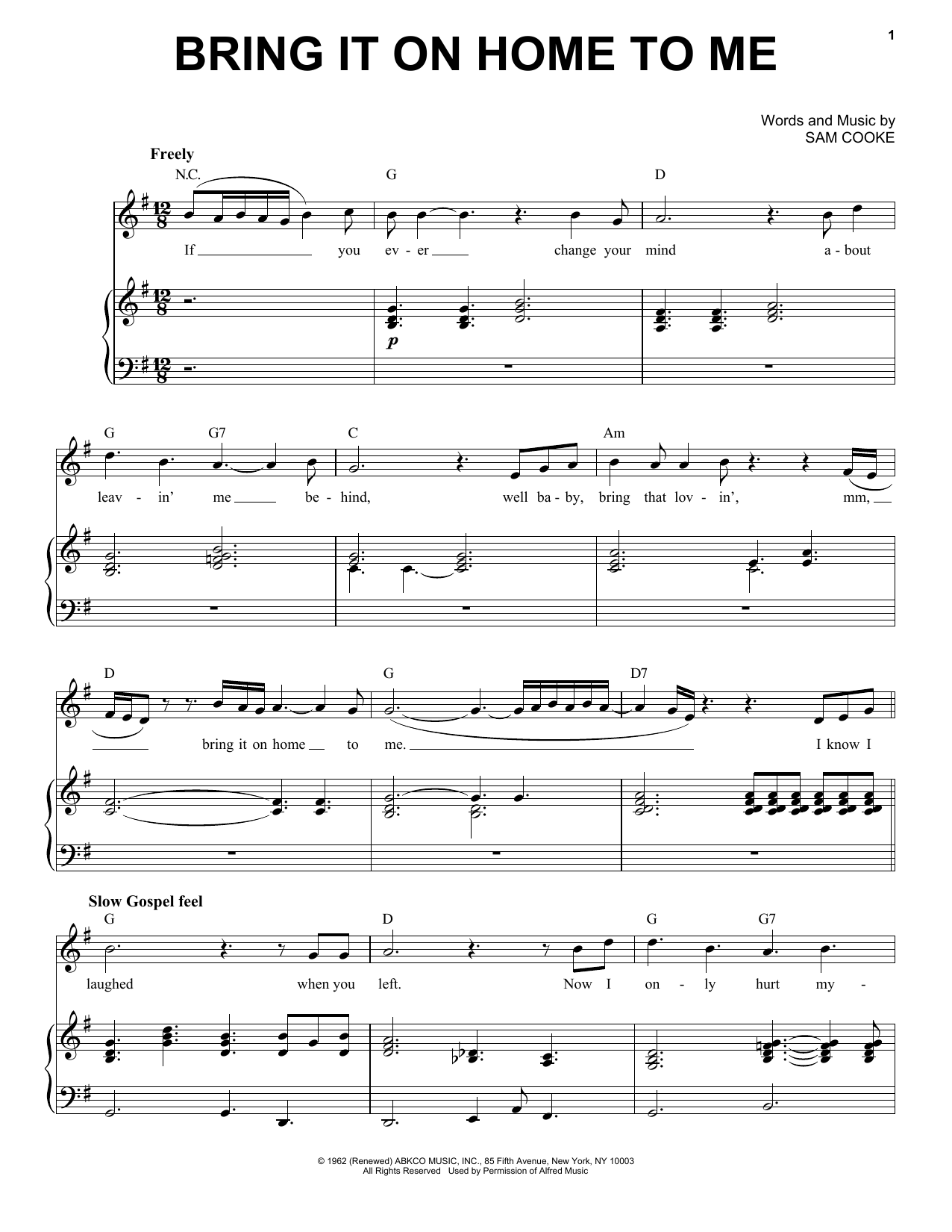 Download Michael Bublé Bring It On Home To Me Sheet Music