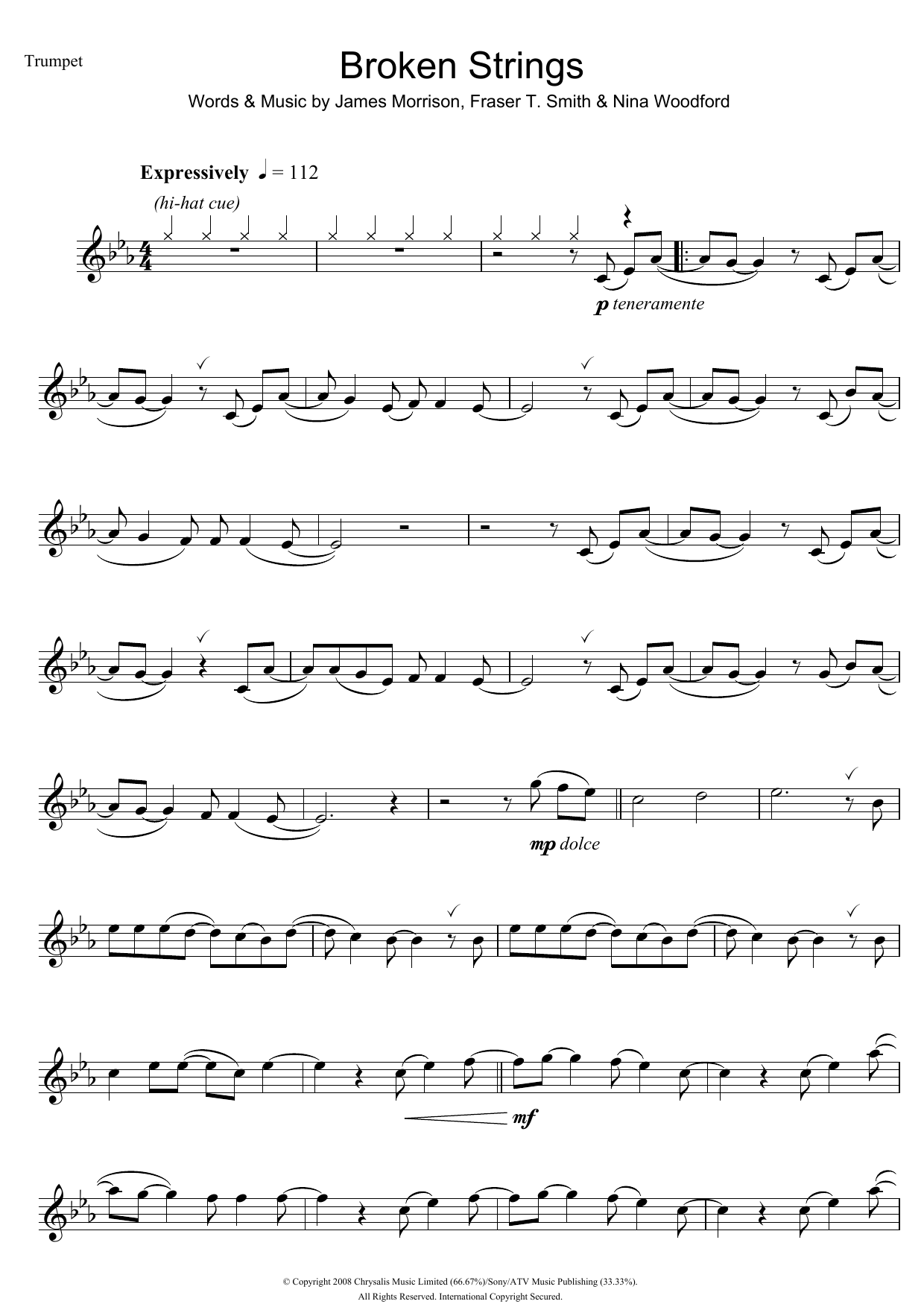 Download James Morrison Broken Strings Sheet Music