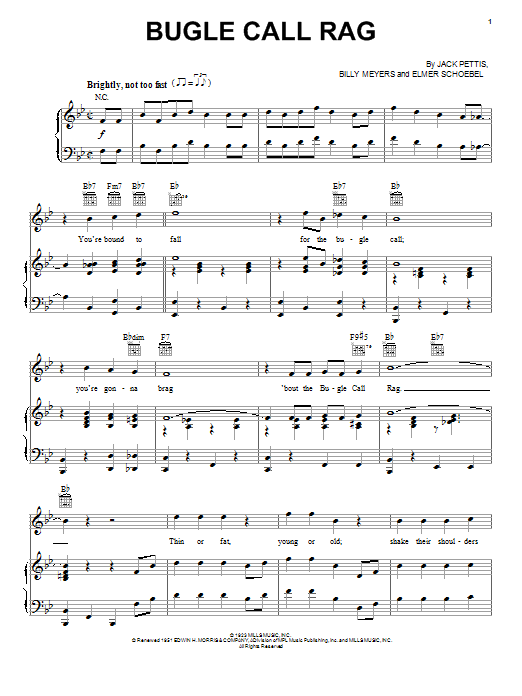 Download Benny Goodman Bugle Call Rag Sheet Music
