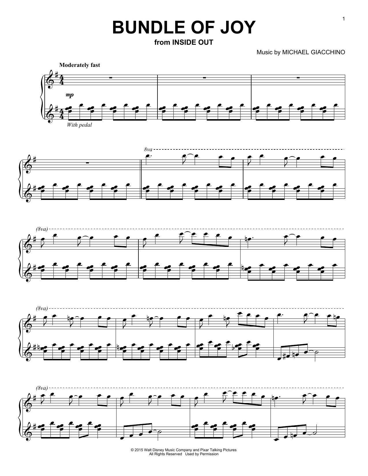 Download Michael Giacchino Bundle Of Joy (from Inside Out) Sheet Music