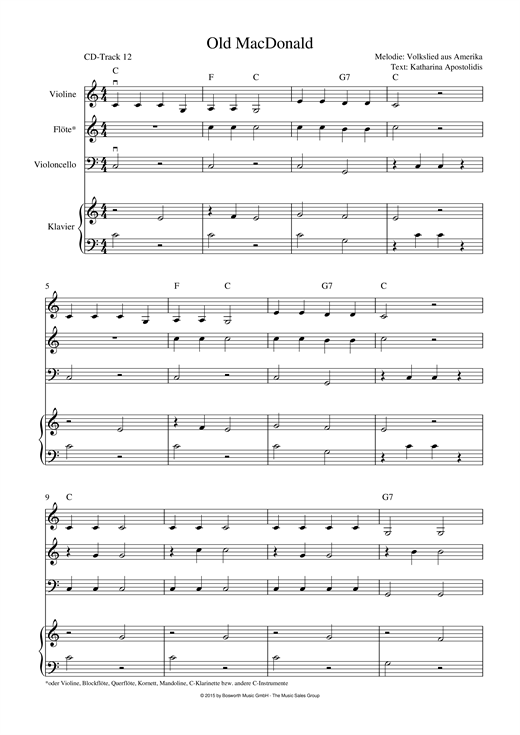 Download Traditional Buntes Liederwunderland Sheet Music