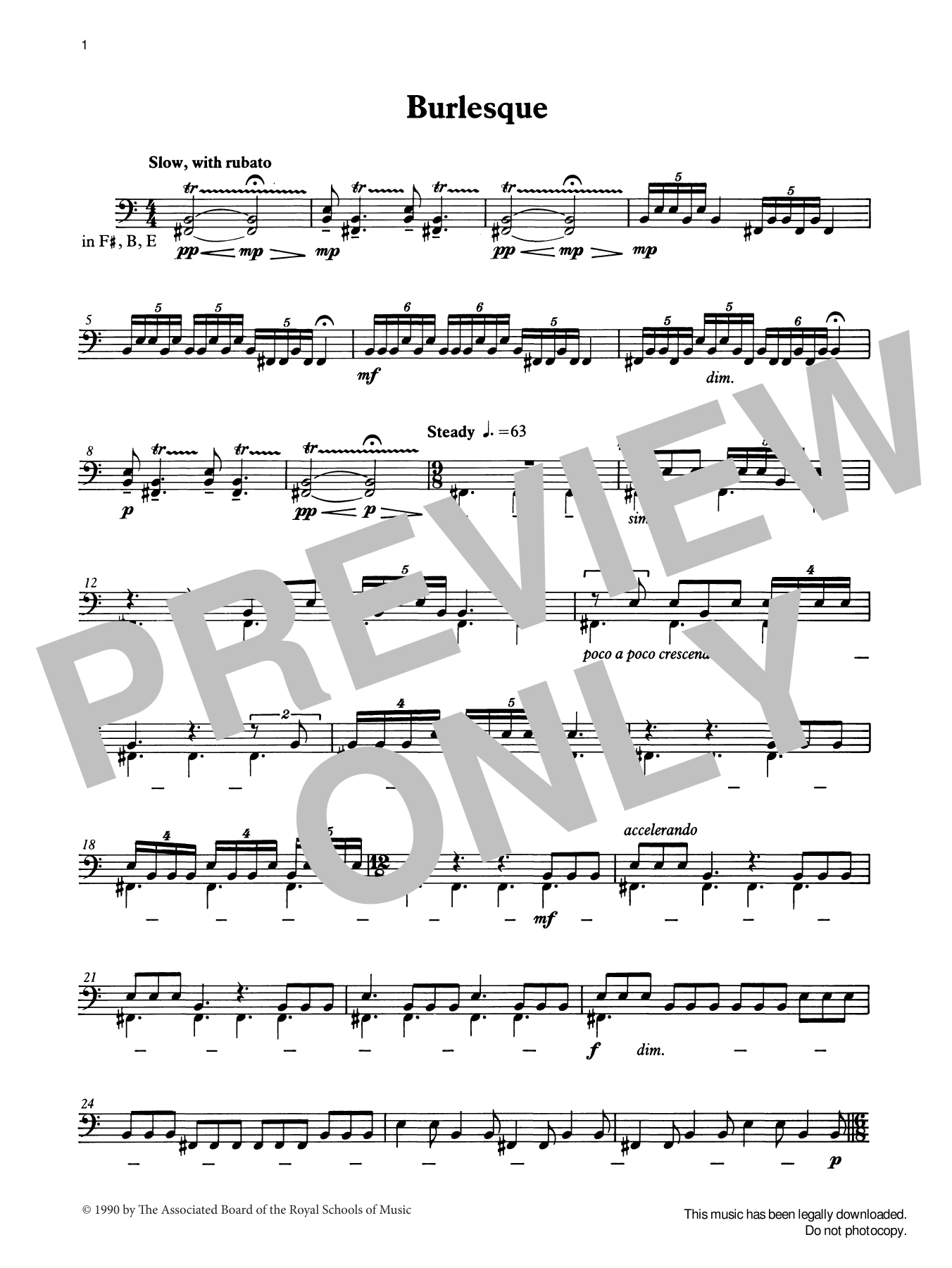 Download Ian Wright Burlesque from Graded Music for Timpani Sheet Music