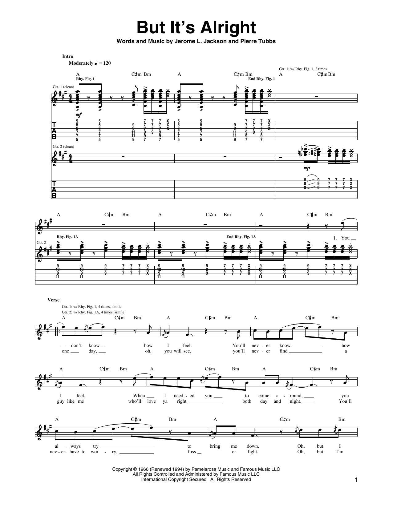 Download Huey Lewis & The News But It's Alright Sheet Music