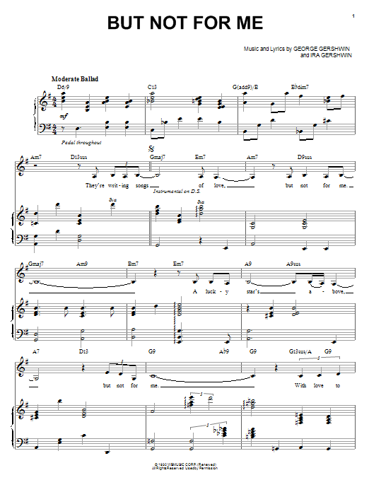 Download Ella Fitzgerald But Not For Me Sheet Music