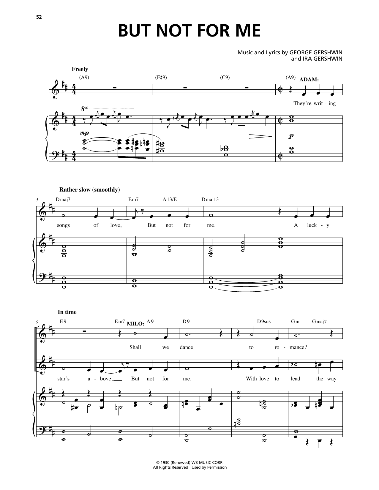 Download George Gershwin & Ira Gershwin But Not For Me (from An American In Par Sheet Music