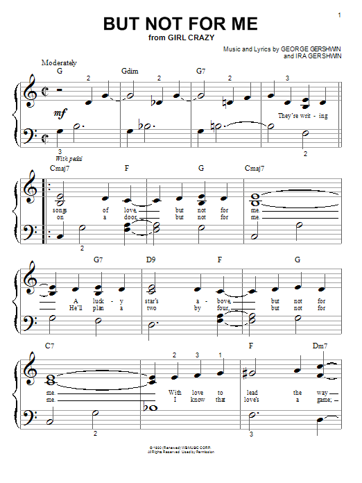 Download George Gershwin But Not For Me Sheet Music