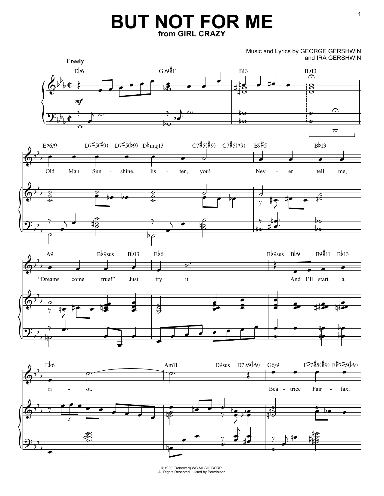 Download George Gershwin But Not For Me [Jazz version] (arr. Bre Sheet Music