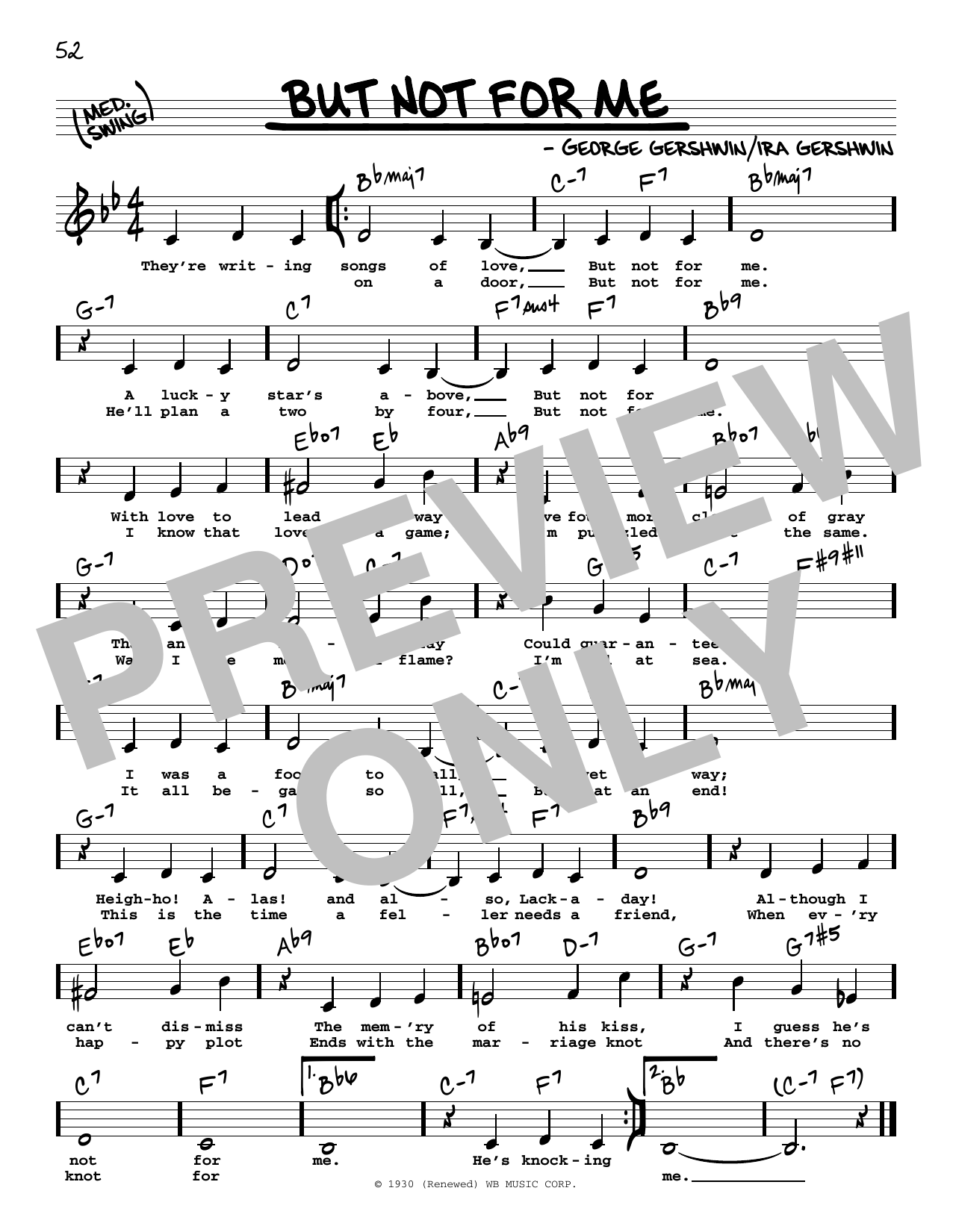 Download Ketty Lester But Not For Me (Low Voice) Sheet Music