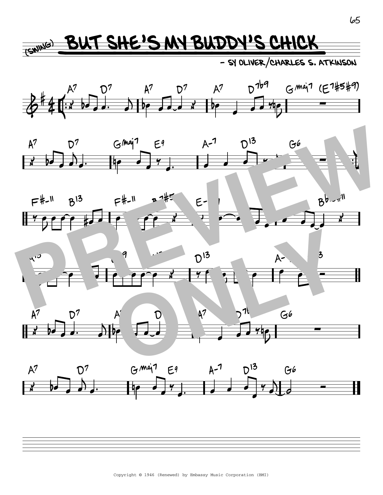 Download Nat King Cole But She's My Buddy's Chick Sheet Music