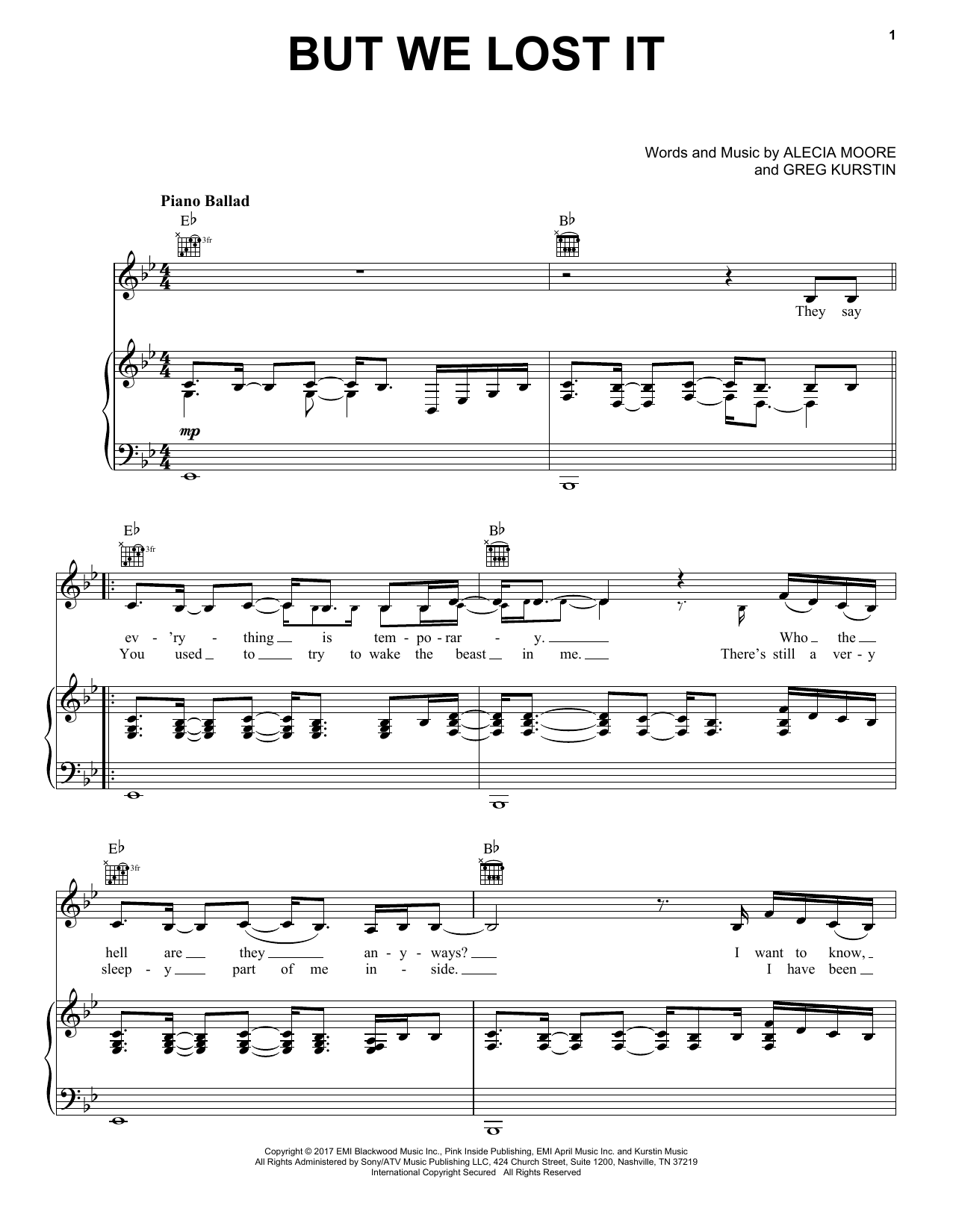 Download Pink But We Lost It Sheet Music