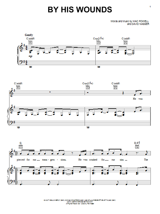 Download Leeland By His Wounds Sheet Music