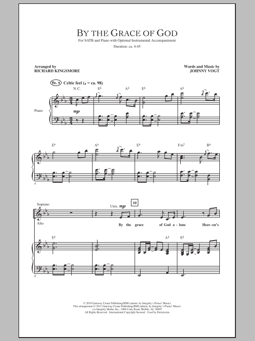 Download Richard Kingsmore By The Grace Of God Sheet Music