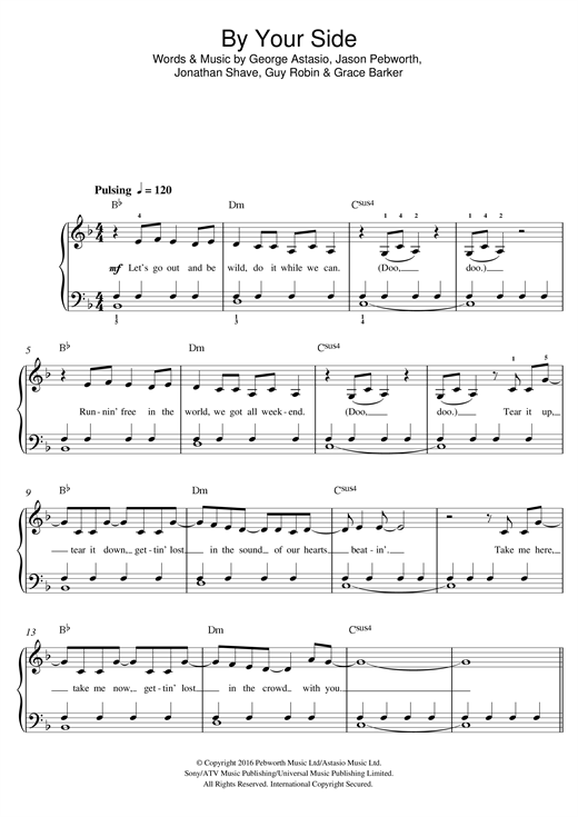 Download Jonas Blue By Your Side (feat. RAYE) Sheet Music