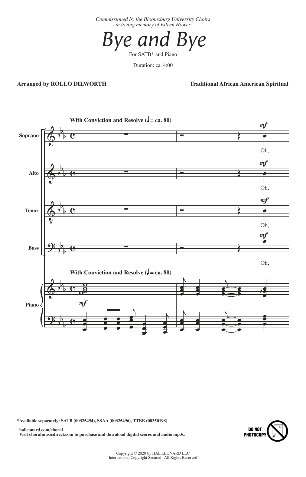 Download Traditional African American Spiritu Bye And Bye (arr. Rollo Dilworth) Sheet Music
