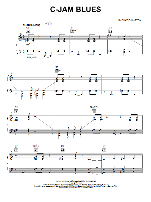 Download Duke Ellington C-Jam Blues (arr. Brent Edstrom) Sheet Music
