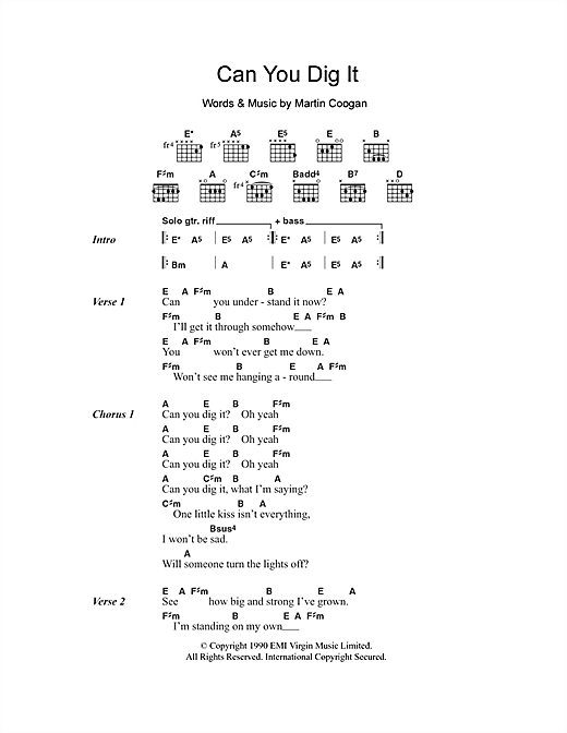 Download The Mock Turtles Can You Dig It? Sheet Music