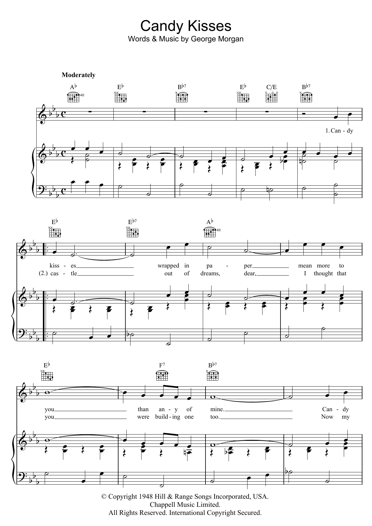 Download George Morgan Candy Kisses Sheet Music