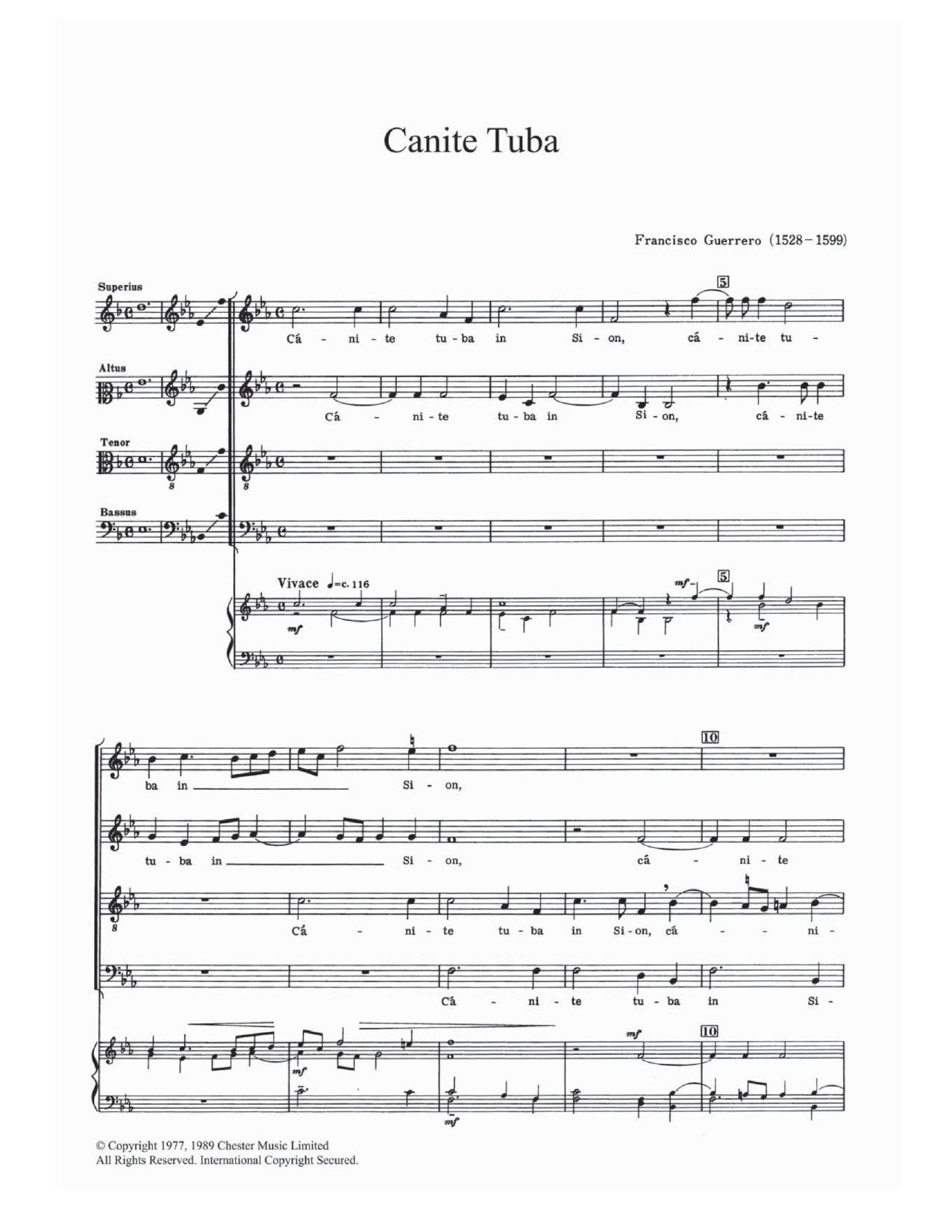 Download Francisco Guerrero Canite Tuba Sheet Music