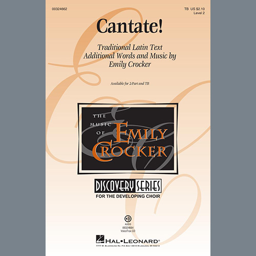 Download or print Emily Crocker Cantate! Sheet Music Printable PDF 10-page score for Latin / arranged TB Choir SKU: 428243.