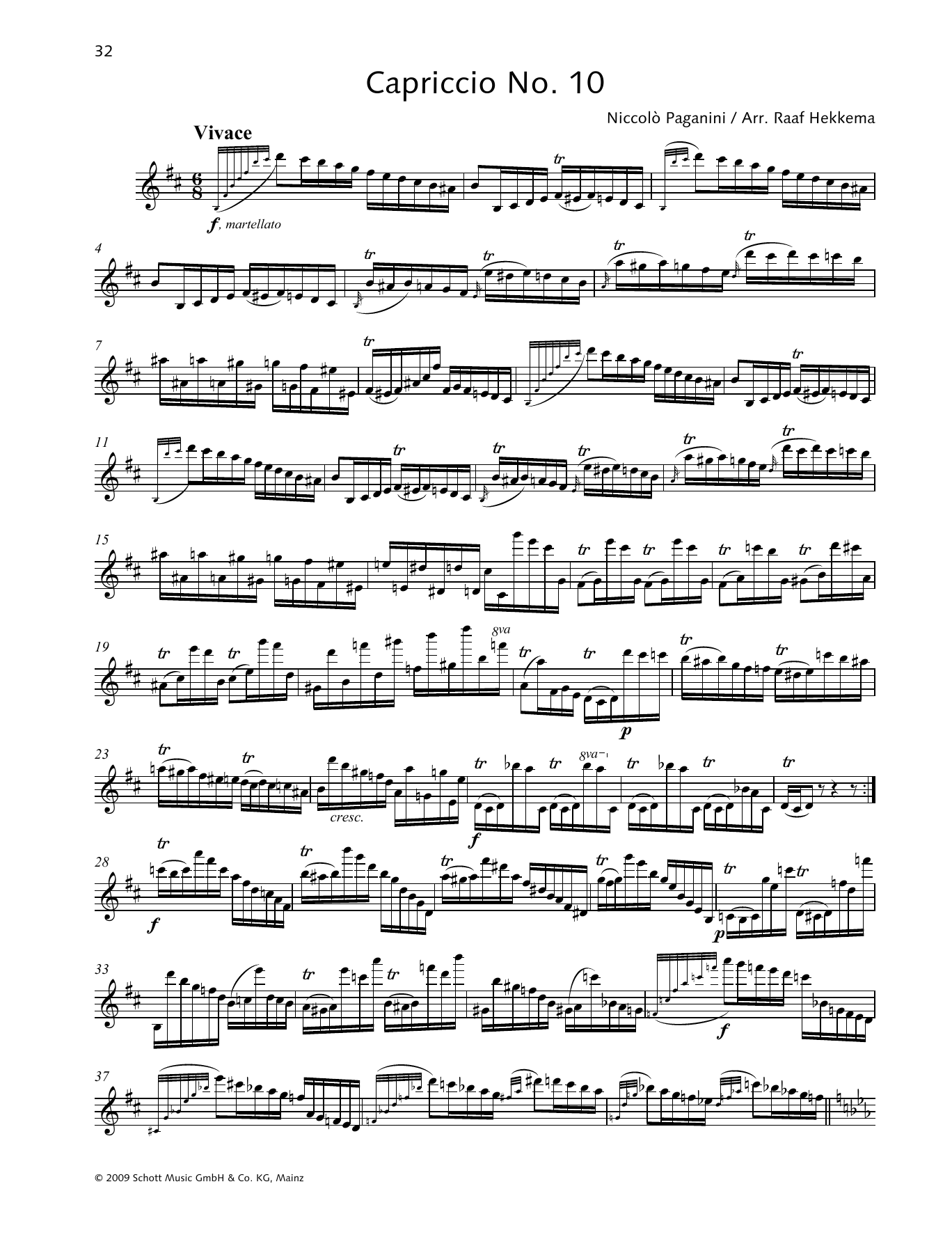Download Niccolo Paganini Capriccio No. 10 Sheet Music