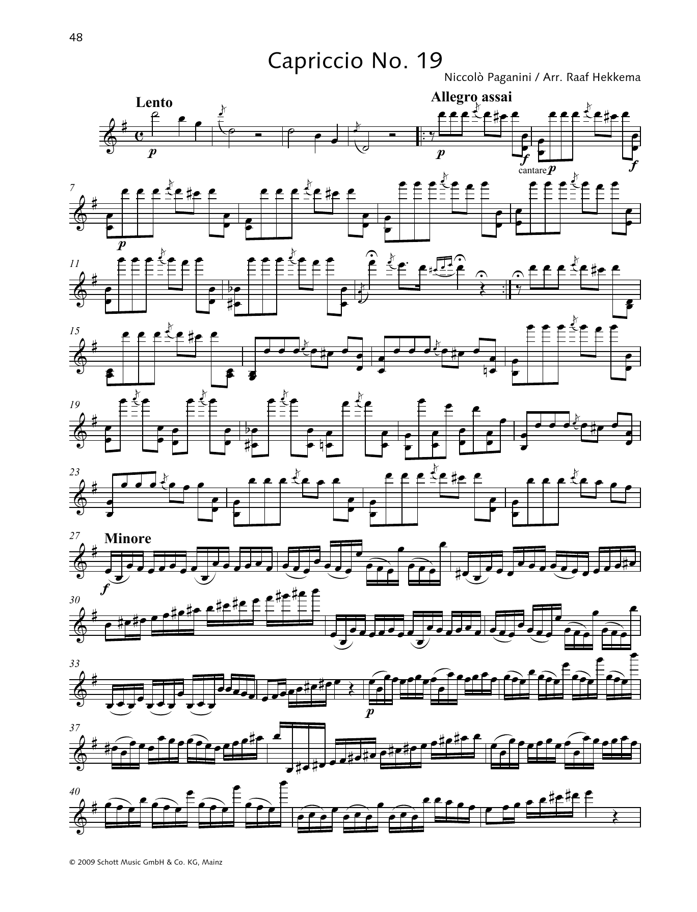 Download Niccolo Paganini Capriccio No. 19 Sheet Music