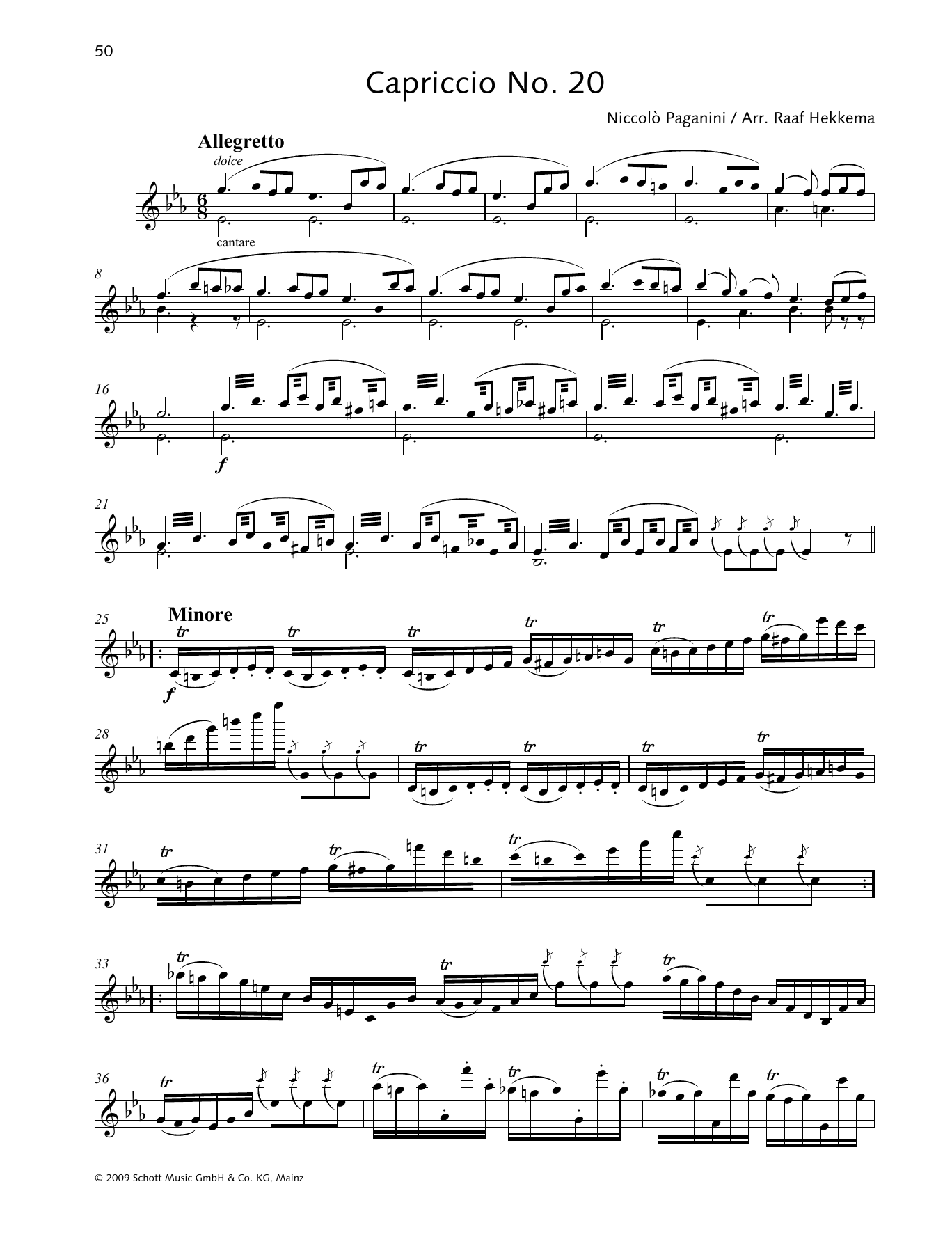 Download Niccolo Paganini Capriccio No. 20 Sheet Music