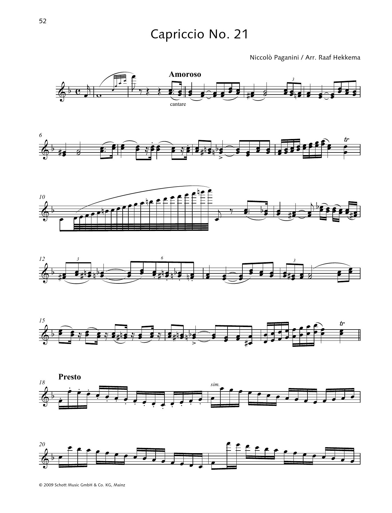Download Niccolo Paganini Capriccio No. 21 Sheet Music