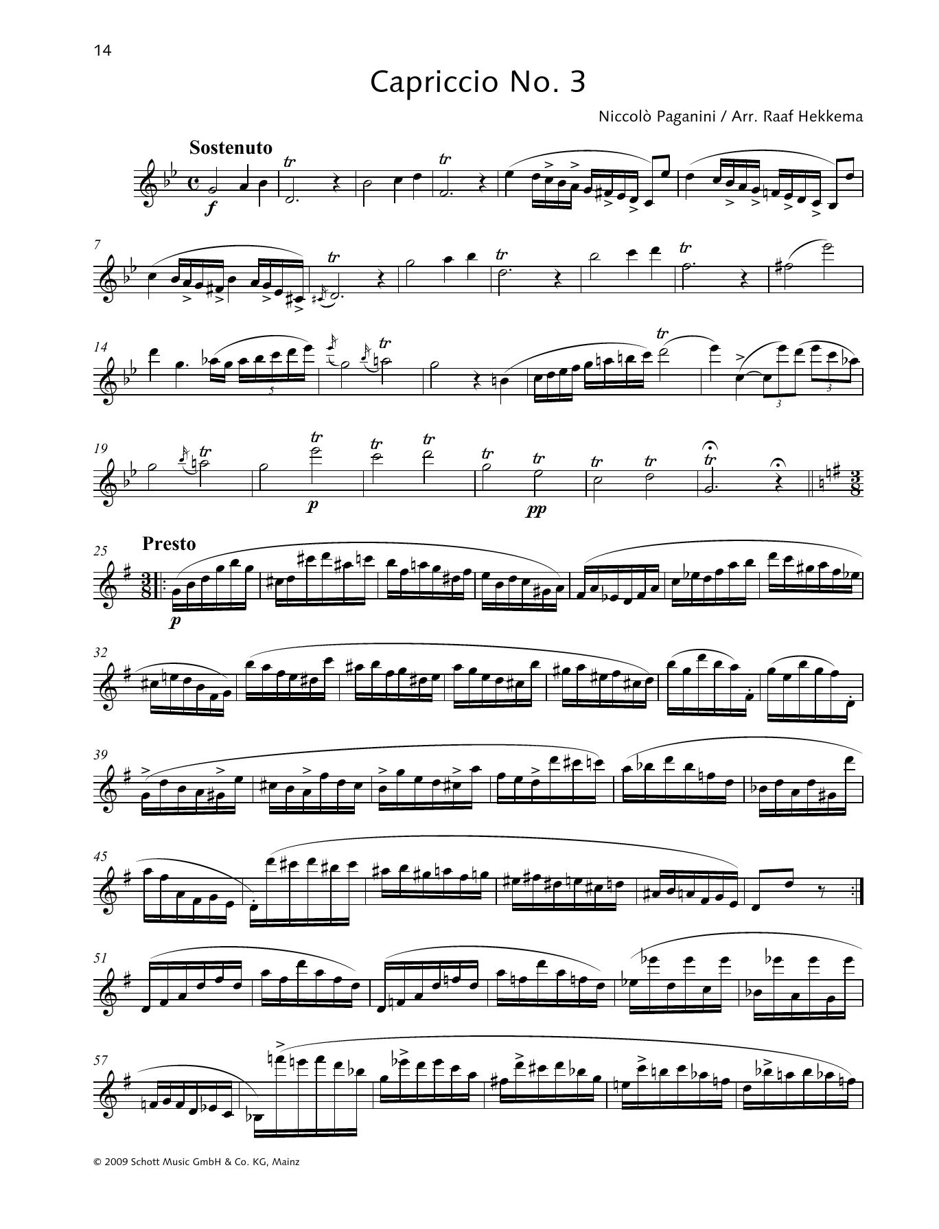 Download Niccolo Paganini Capriccio No. 3 Sheet Music