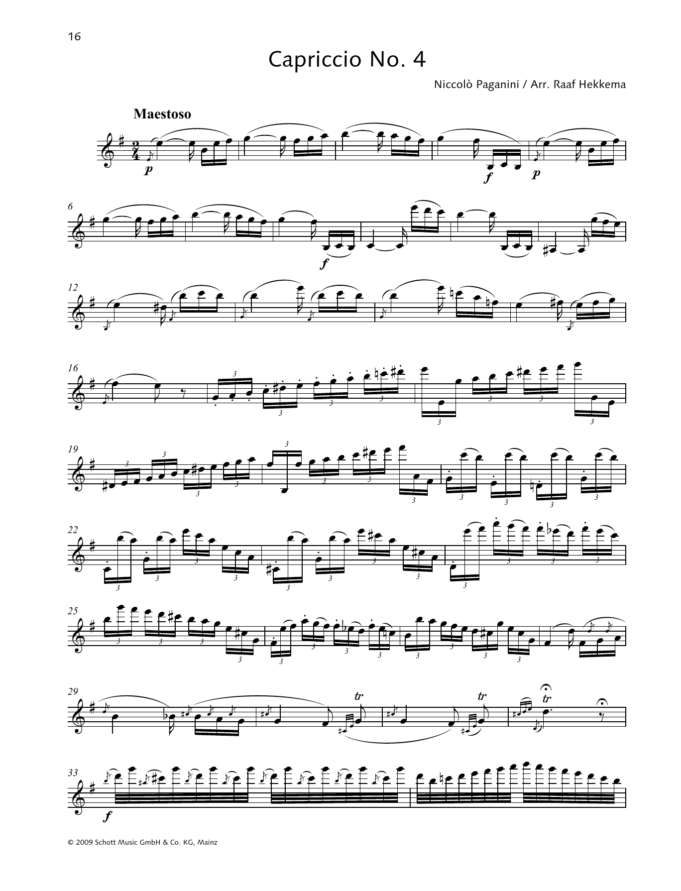 Download Niccolo Paganini Capriccio No. 4 Sheet Music
