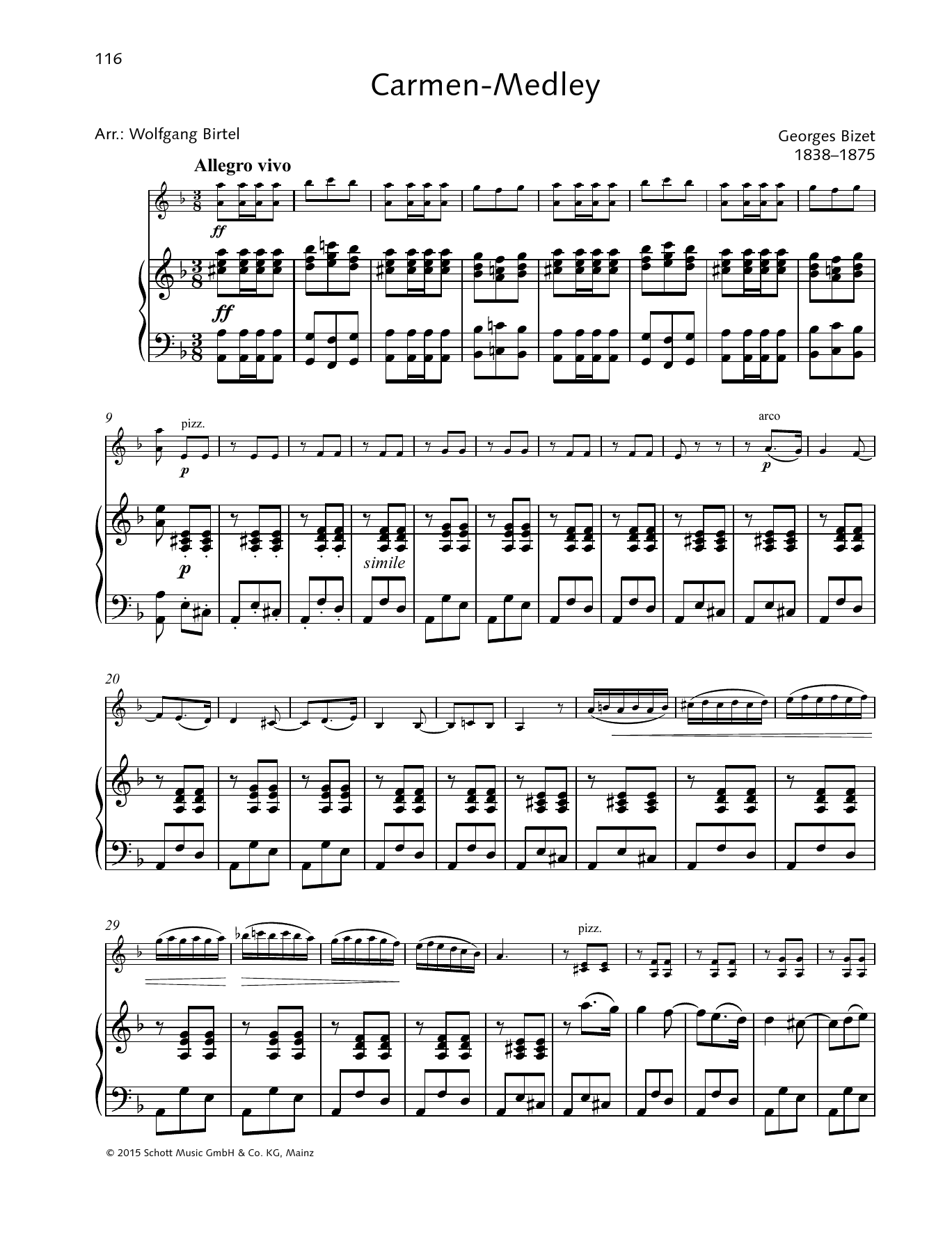 Download Georges Bizet Carmen-Medley Sheet Music
