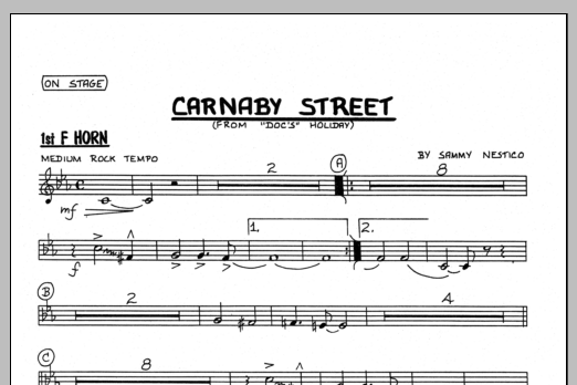 Download Sammy Nestico Carnaby Street - 1st F Horn Sheet Music