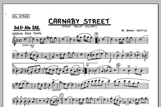 Download Sammy Nestico Carnaby Street - 3rd Eb Alto Saxophone Sheet Music