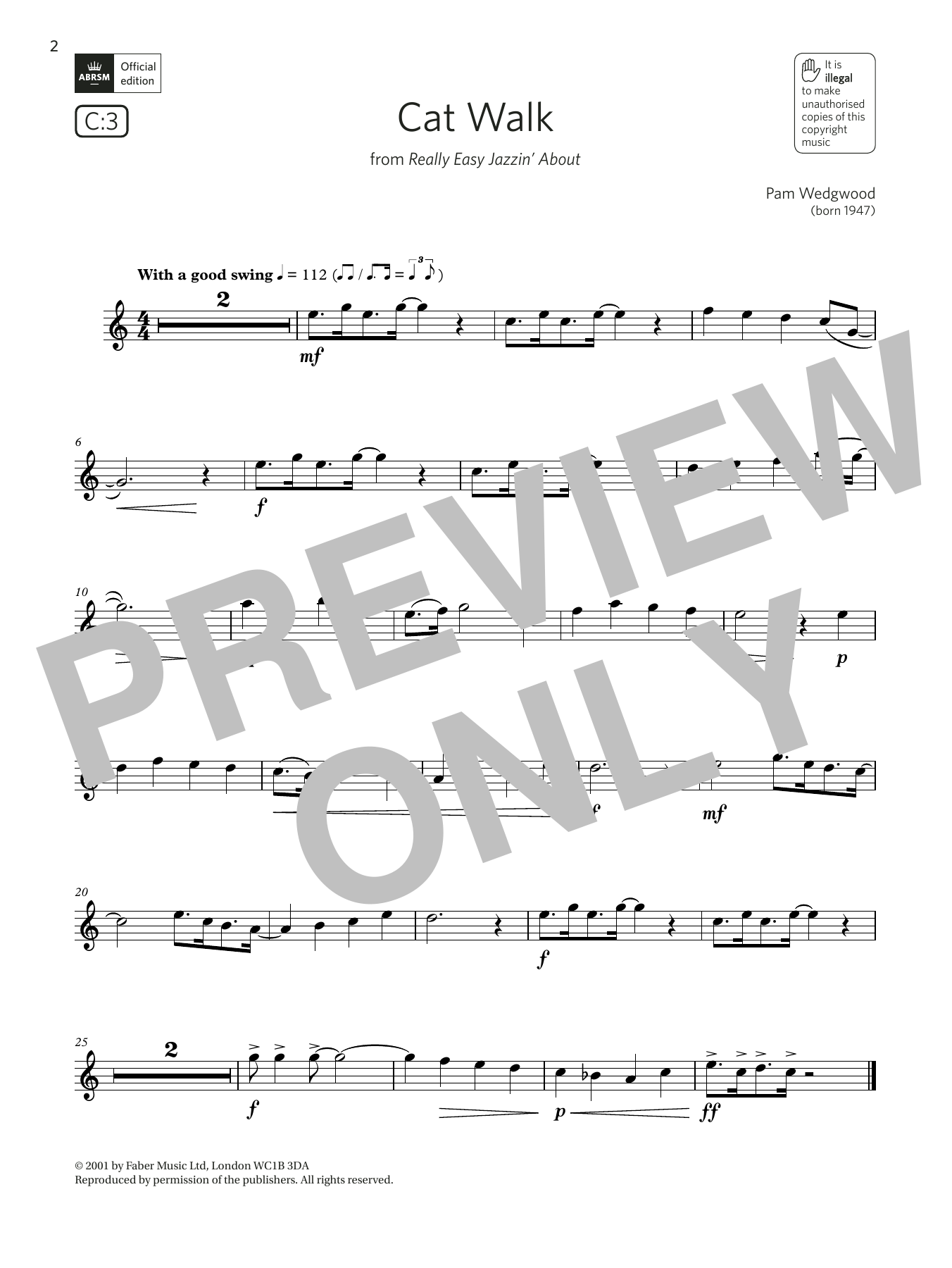 Download Pam Wedgwood Cat Walk (from Really Easy Jazzin' Abou Sheet Music