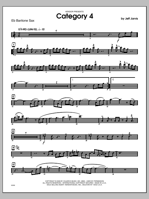 Download Jarvis Category 4 - Baritone Sax Sheet Music