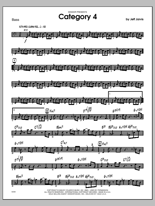 Download Jarvis Category 4 - Bass Sheet Music