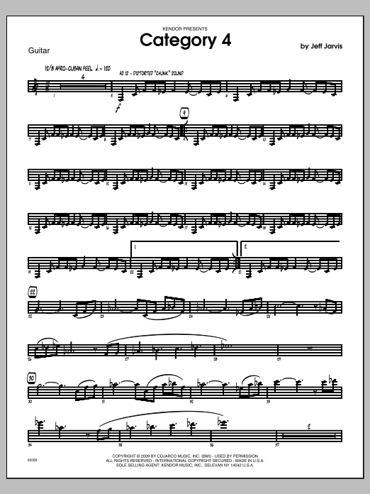 Download Jarvis Category 4 - Guitar Sheet Music