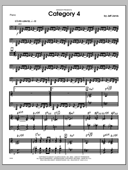 Download Jarvis Category 4 - Piano Sheet Music
