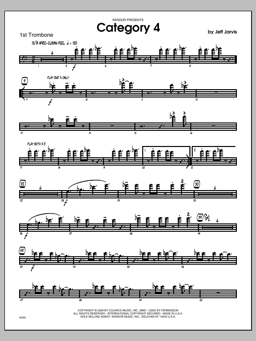 Download Jarvis Category 4 - Trombone 1 Sheet Music
