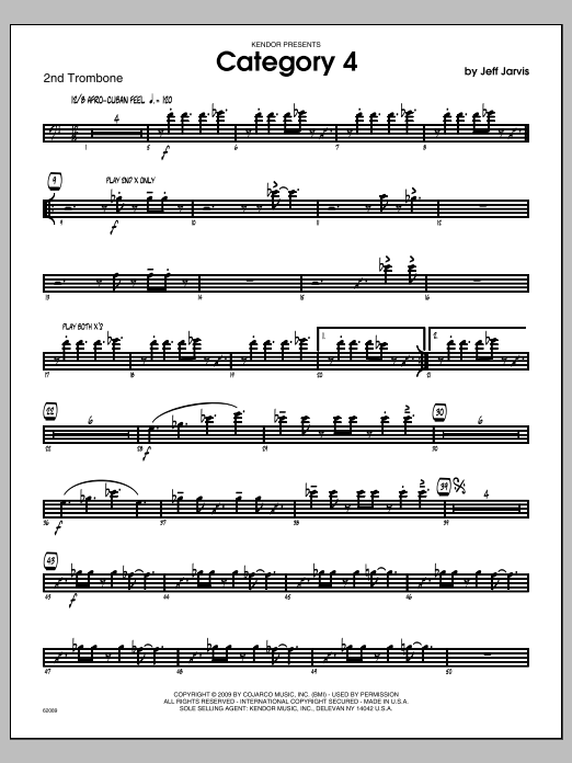Download Jarvis Category 4 - Trombone 2 Sheet Music