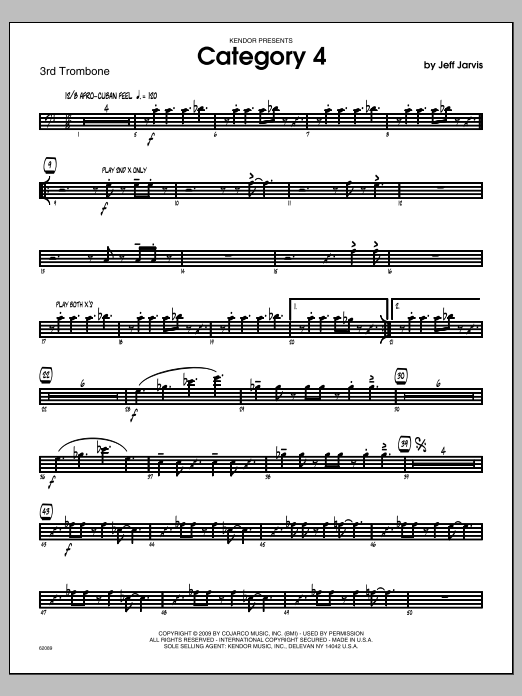 Download Jarvis Category 4 - Trombone 3 Sheet Music