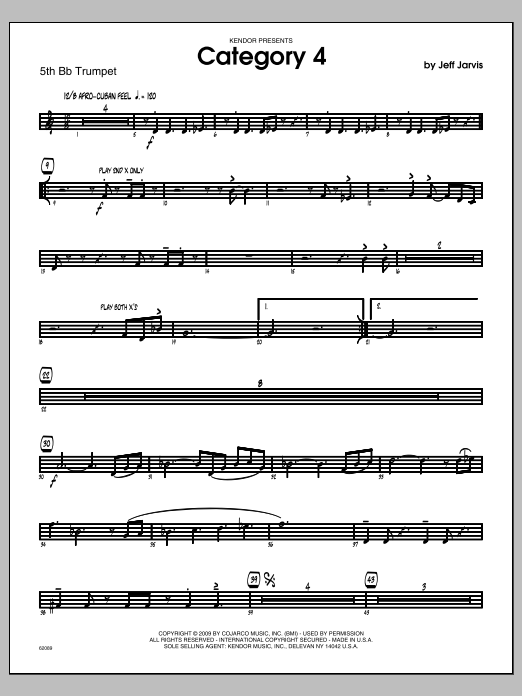 Download Jarvis Category 4 - Trumpet 5 Sheet Music